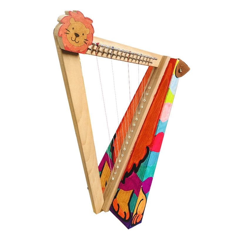 ✨ Kid-Friendly 16-String Harp for Beginners: Doodle, Customize, & Play Your First Tune! ✨