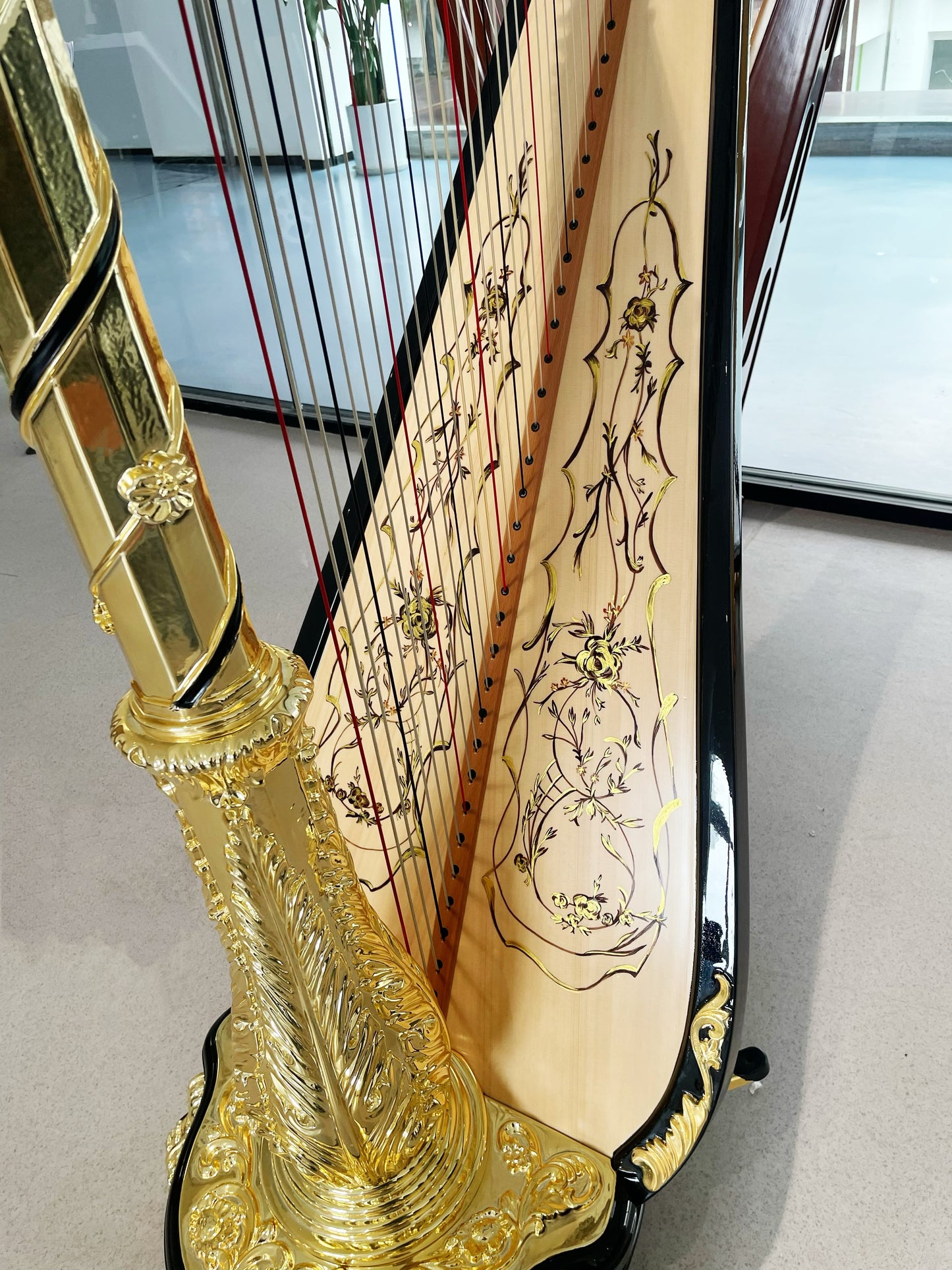 Premium Luxury 47-String Pedal Harp